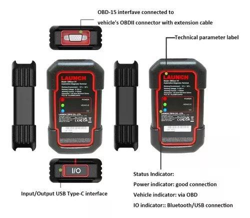 Adaptador Dbscar VII launch Con Software Diagzone