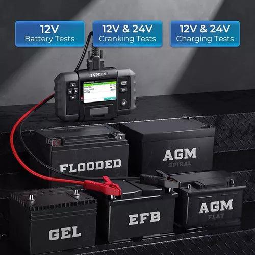 Analizador De Bateria Automotriz 12/24V Con Impresora