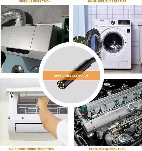 Cámara De Inspección Automotriz De Mano Con 6 Luces Led