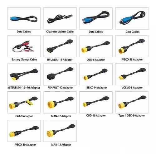 Launch X431 Hd Iii 24v Módulo De Camión Pesado Y Adaptadores