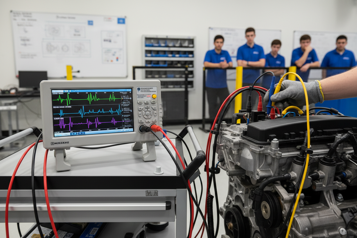 Domina el Osciloscopio — CURSO DE OSCILOSCOPIO AUTOMOTRIZ