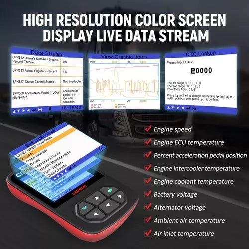 Scanner De Camión Launch Hd Diagnostico Automotriz 2 En 1