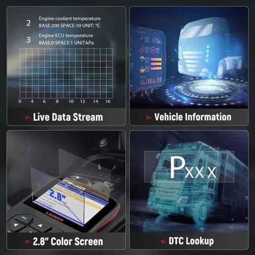 Scanner De Camión Launch Hd Diagnostico Automotriz 2 En 1