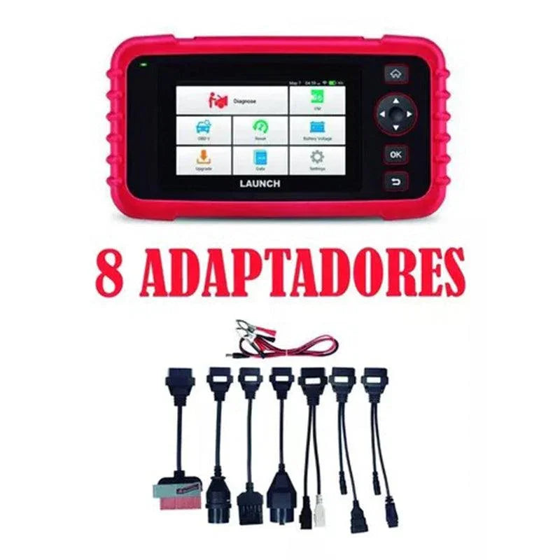 Scanner Launch 129x Completo + 8 Adaptadores Obd2 - LAUNCH
