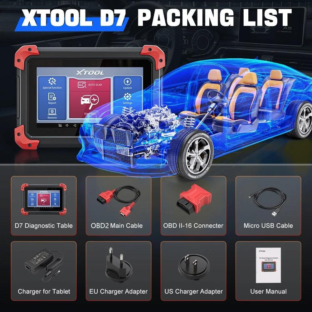 XTOOL D7 Escáner Automotriz y Programador de Llaves Profesional